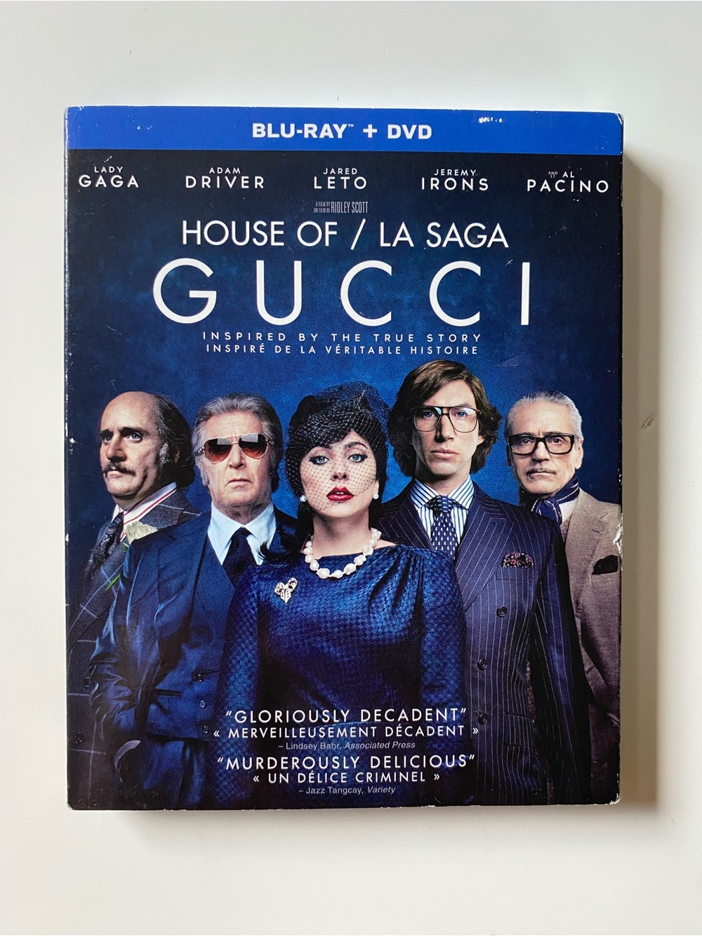 House of Gucci (Blu-ray + DVD w/ Slipcover, 2021) NEW